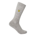 Grey-White-Black - Side - Lyle & Scott Mens Plain Socks (Pack of 3)