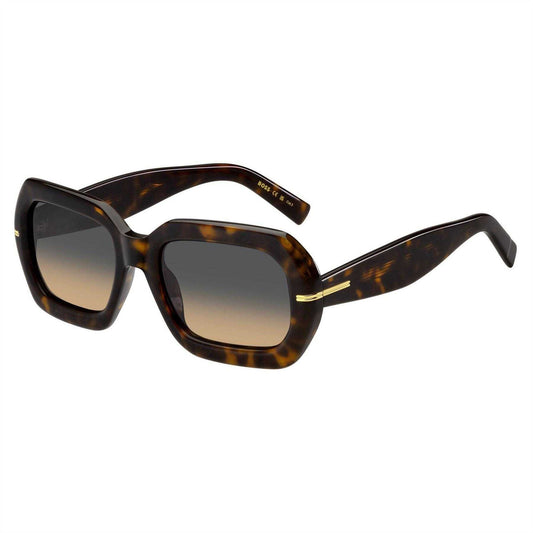 Havana - Front - Boss Womens-Ladies Rounded Sunglasses