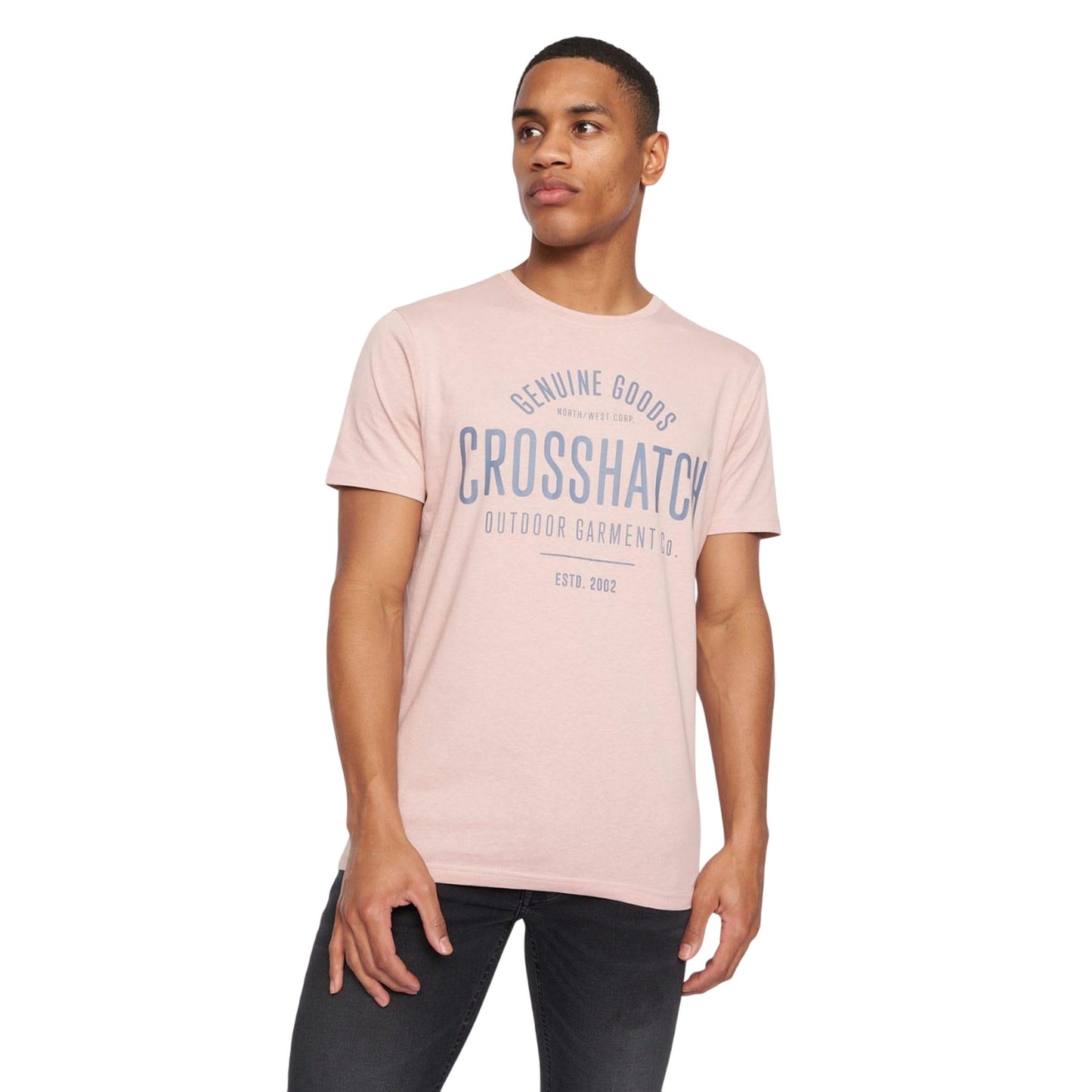 Multicoloured - Close up - Crosshatch Mens Fremal T-Shirt (Pack of 5)