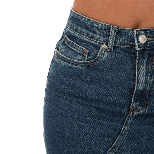 Denim - Side - Only Womens-Ladies Siri Denim Midi Skirt