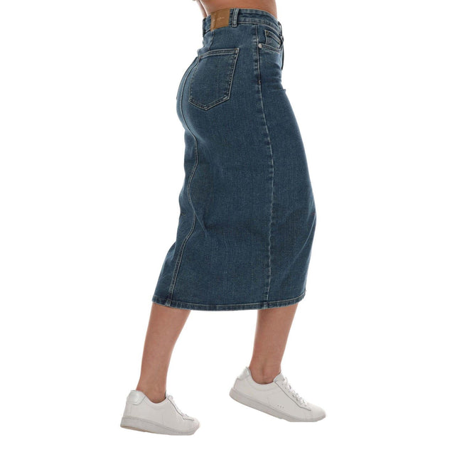 Denim - Lifestyle - Only Womens-Ladies Siri Denim Midi Skirt