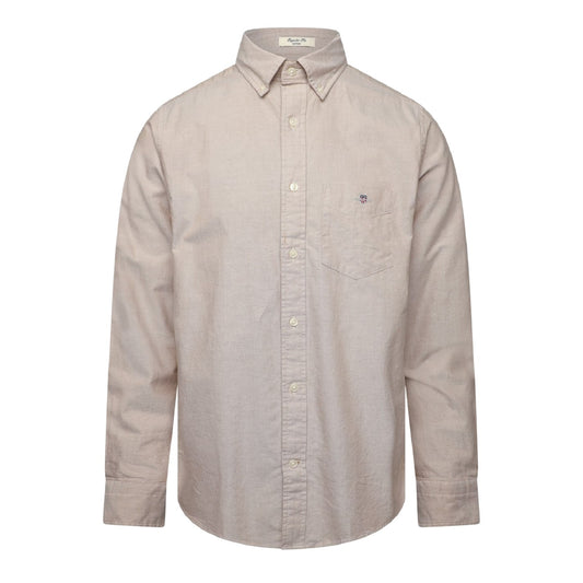 Warm Khaki - Front - Gant Mens Classic Oxford Regular Shirt