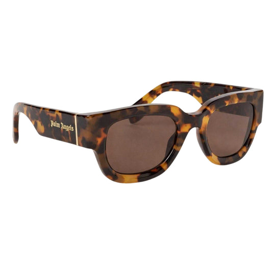 Havana Brown - Front - Palm Angels Mens Monterey Rectangle Sunglasses