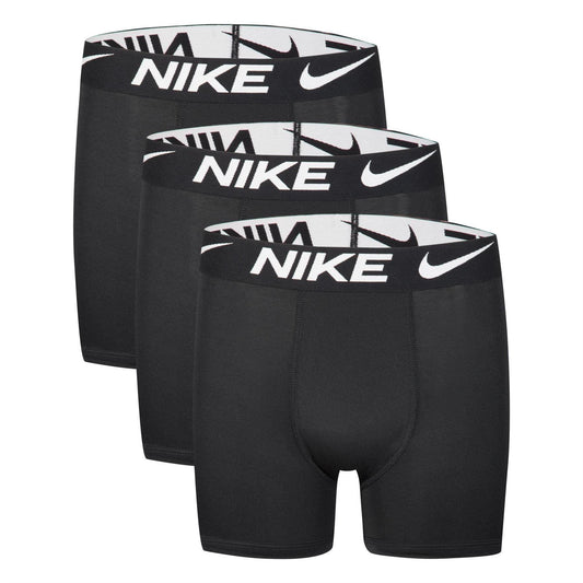 Black - Front - Nike Boys Logo Briefs (Pack of 3)
