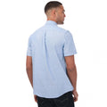 Blue - Back - Farah Mens Drayton Modern Short-Sleeved Shirt