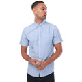 Blue - Front - Farah Mens Drayton Modern Short-Sleeved Shirt