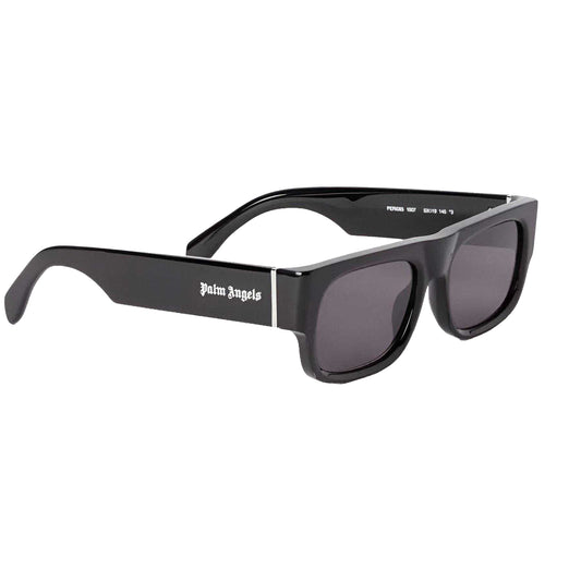 Black-Dark Grey - Front - Palm Angels Mens Midway Rectangle Sunglasses