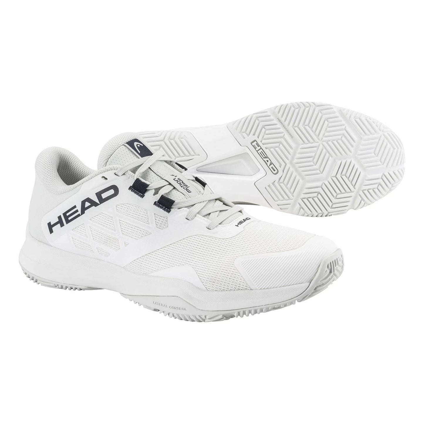 White-Blueberry - Pack Shot - Head Mens Motion Team 1.5 Cushioned Breathable Padel Shoes