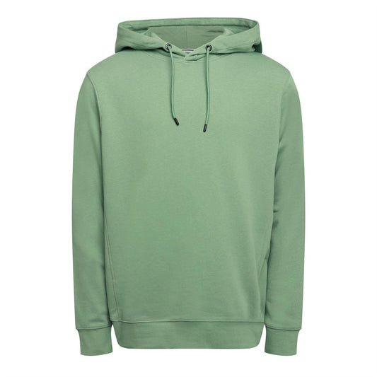 Mid Green - Front - Weekend Offender Mens Yensei Badge Drawstring Hoodie