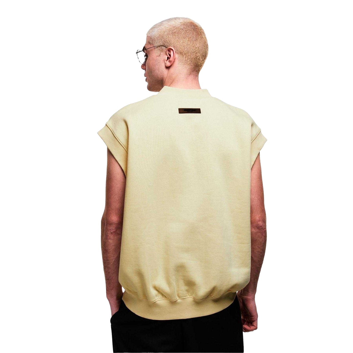 Canary Yellow - Pack Shot - Fear Of God Essentials Mens Knitted Sweater Vest