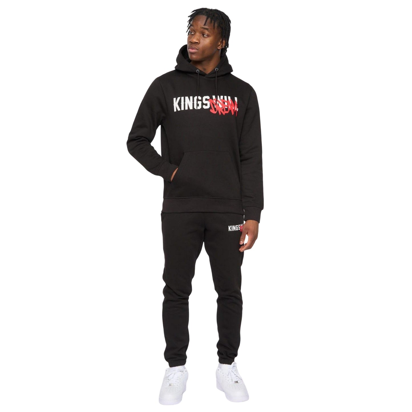 Black - Pack Shot - Kings Will Dream Mens Tagged Hoodie
