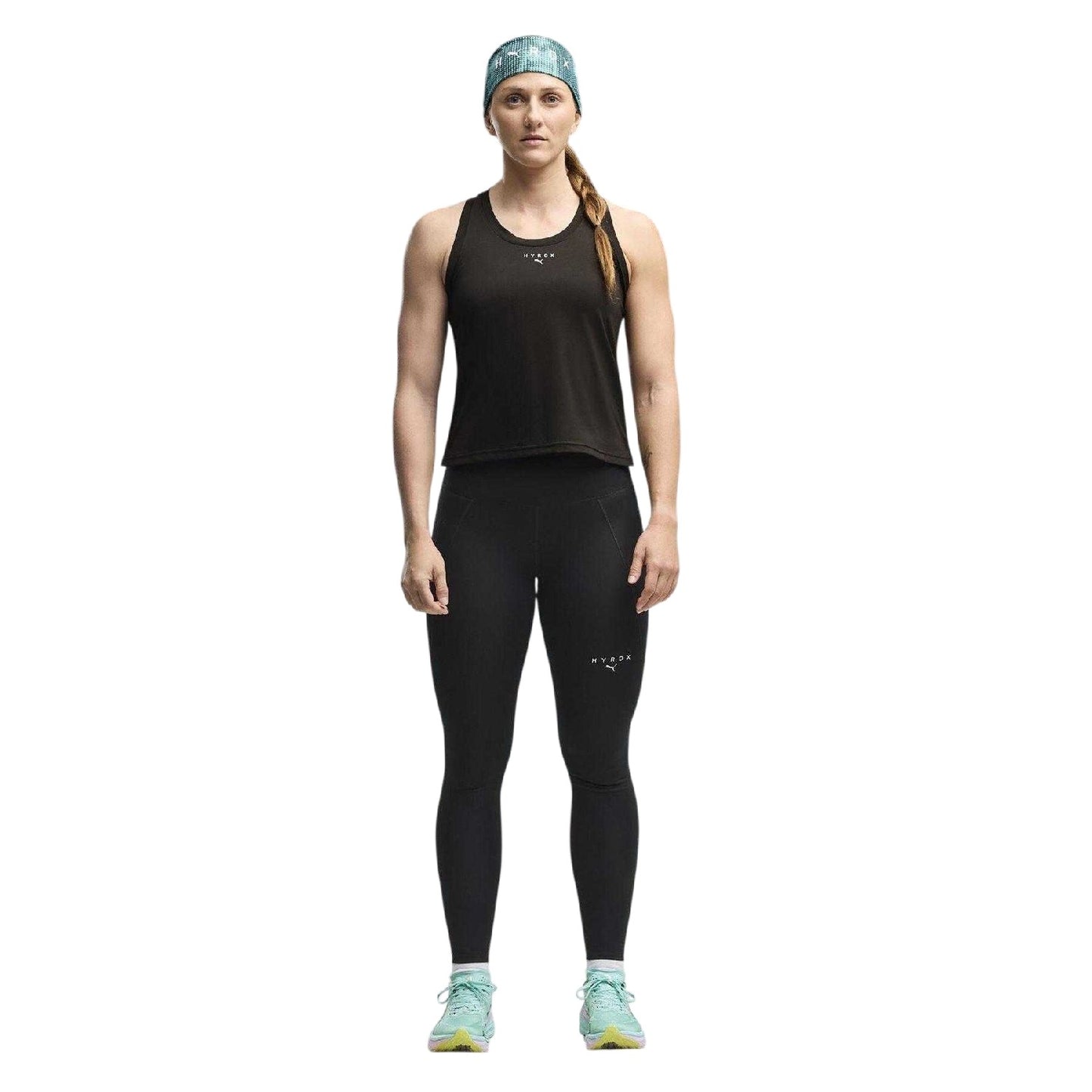 Black - Pack Shot - Puma Womens-Ladies Hyrox Performance Tank Top