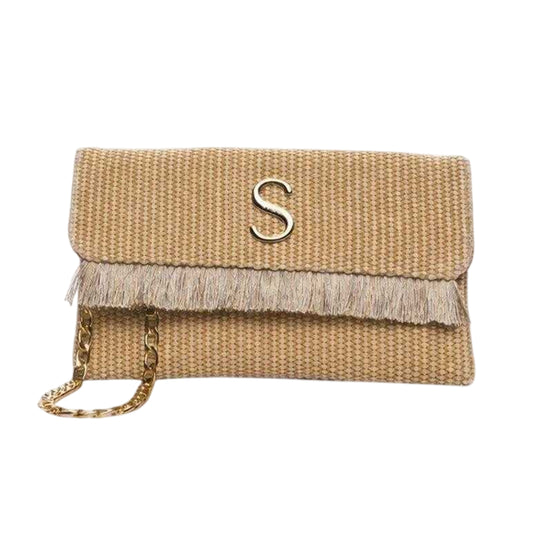 Beige - Front - Sorena Harites Clutch Bag