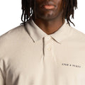 Cream - Side - Lyle & Scott Mens Towelling Polo Shirt