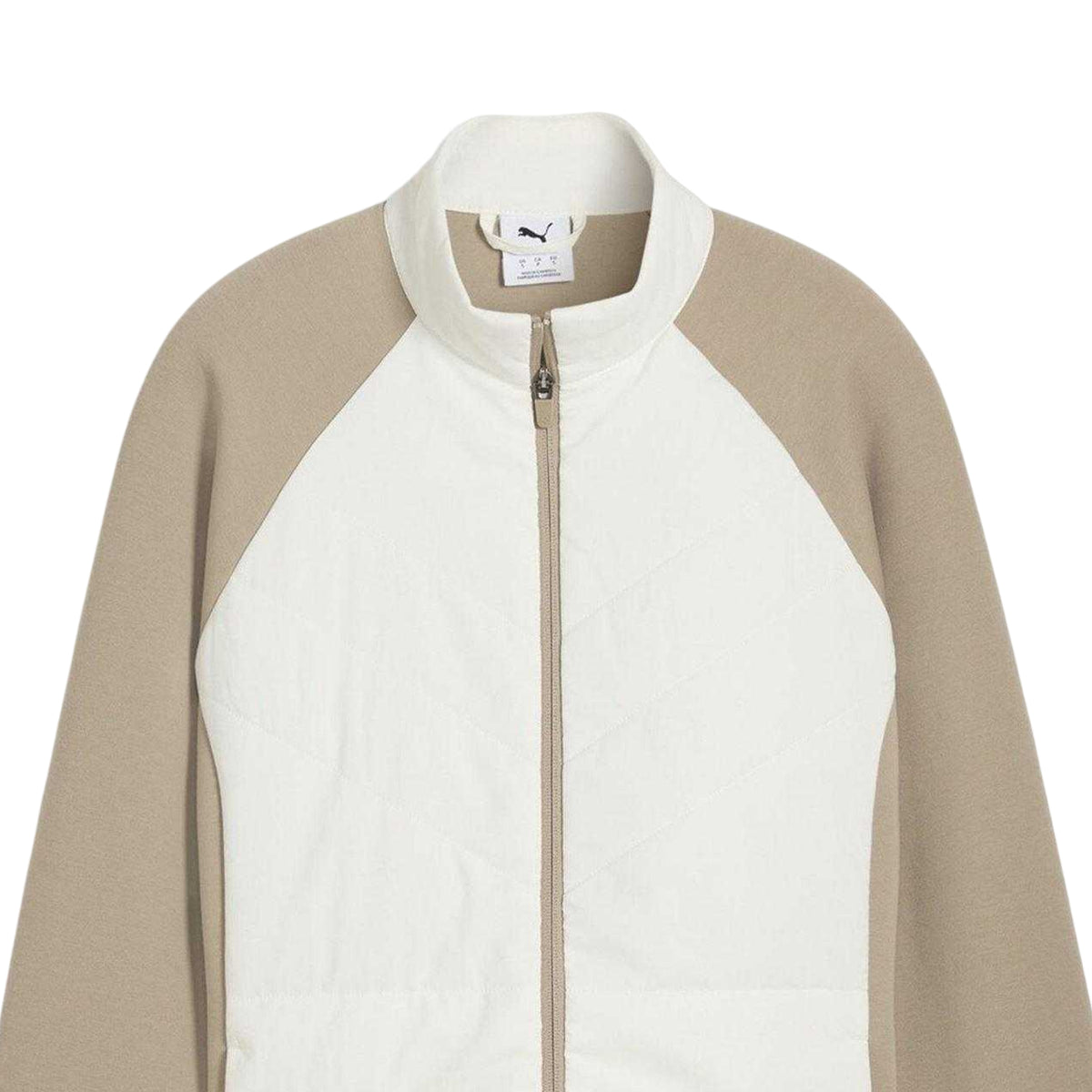 Warm White - Side - Puma Womens-Ladies Cloudspun Hybrid Fitted Jacket