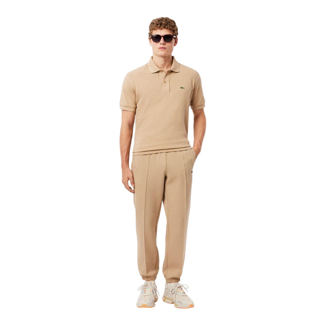 Beige - Lifestyle - Lacoste Mens Pique Regular Jogging Bottoms