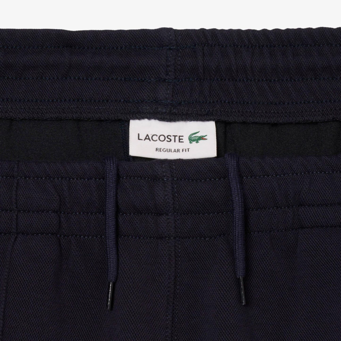 Blue - Close up - Lacoste Mens Pique Regular Jogging Bottoms