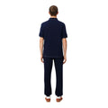 Navy - Back - Lacoste Mens Pique Regular Jogging Bottoms