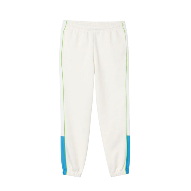 White-Blue - Front - Lacoste Mens Pique Regular Jogging Bottoms
