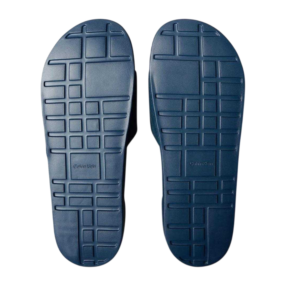 Navy - Lifestyle - Calvin Klein Mens Logo Slip-on Flat Sliders