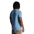 Blue - Back - Lyle & Scott Mens Embroidered Logo T-Shirt
