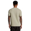 Beige - Back - Lyle & Scott Mens Embroidered Logo T-Shirt