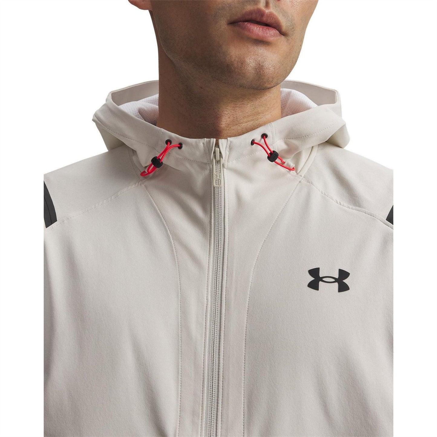 White - Side - Under Armour Mens Unstoppable Performance Jacket