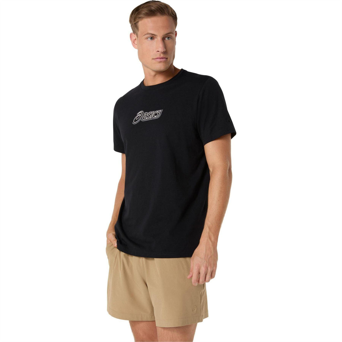 Black - Pack Shot - Asics Mens Performance Running T-Shirt
