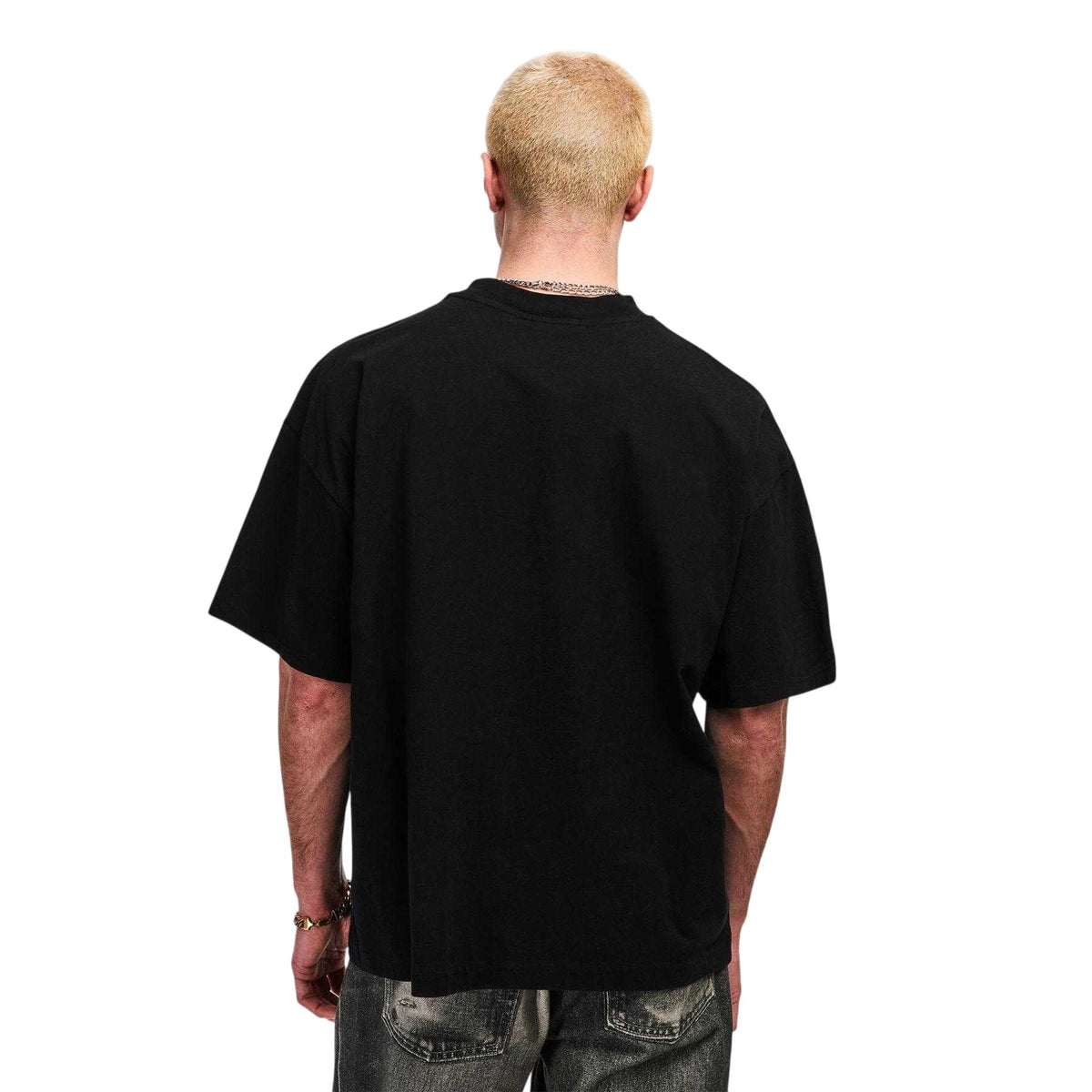 Black - Lifestyle - Summit Mens Graphic Print Oversized Athletic T-Shirt