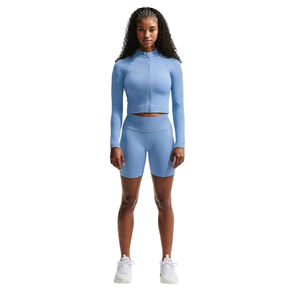 Worker Blue - Lifestyle - Nike Womens-Ladies Pro Seamless Jacket