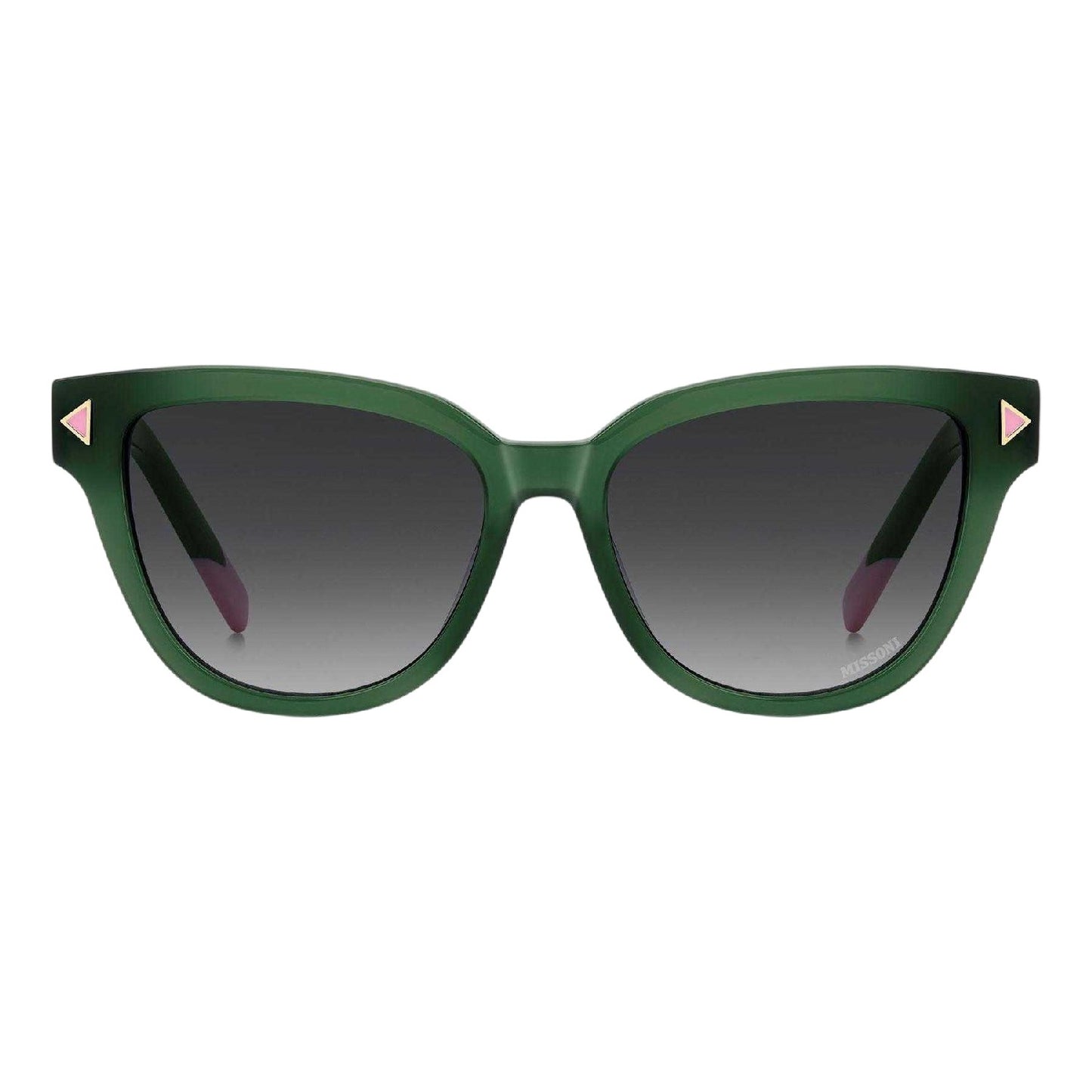 Green - Side - Missoni Womens-Ladies Round Sunglasses