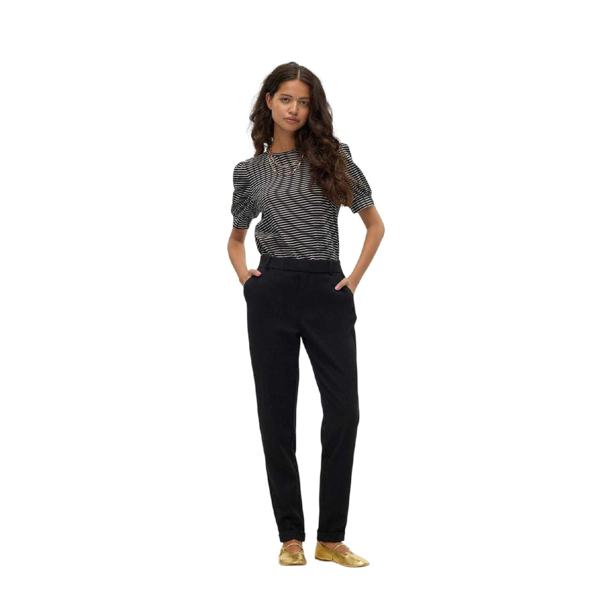 Black - Lifestyle - Vero Moda Womens-Ladies Maya Tailored Trousers