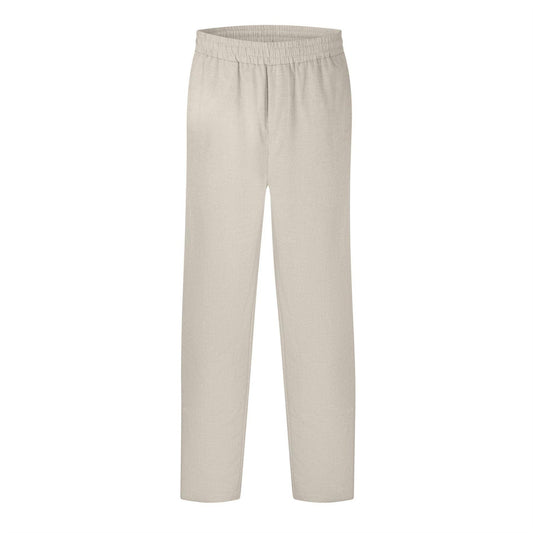 Oatmeal - Front - Belier Mens Straight Leg Trousers
