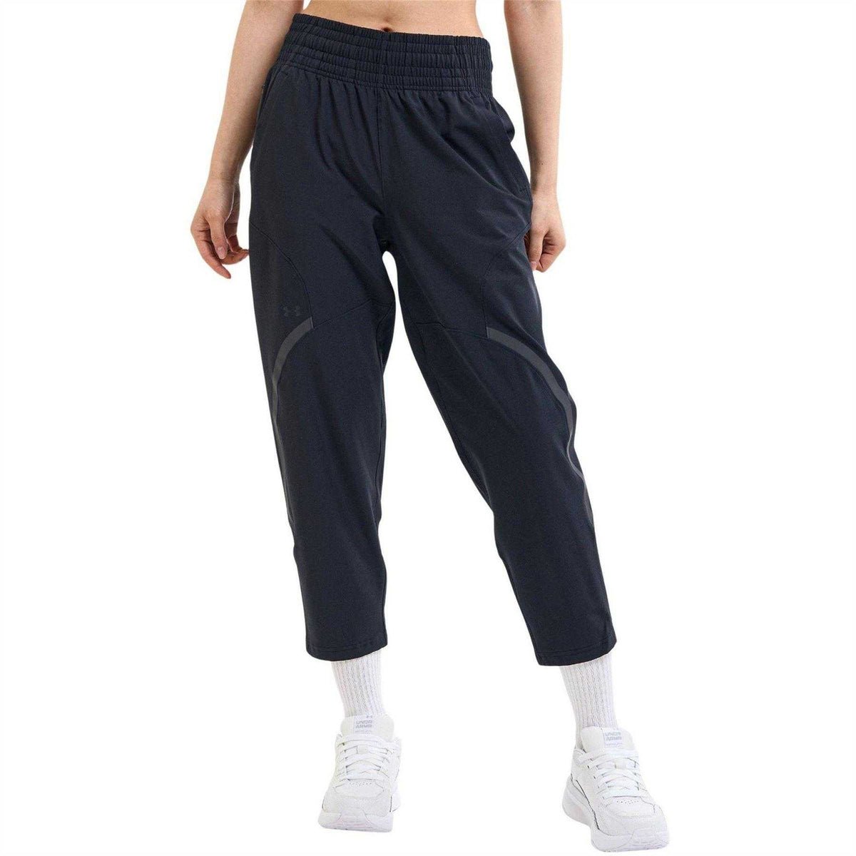 Black - Pack Shot - Under Armour Womens-Ladies Unstoppable Tracksuit Bottoms