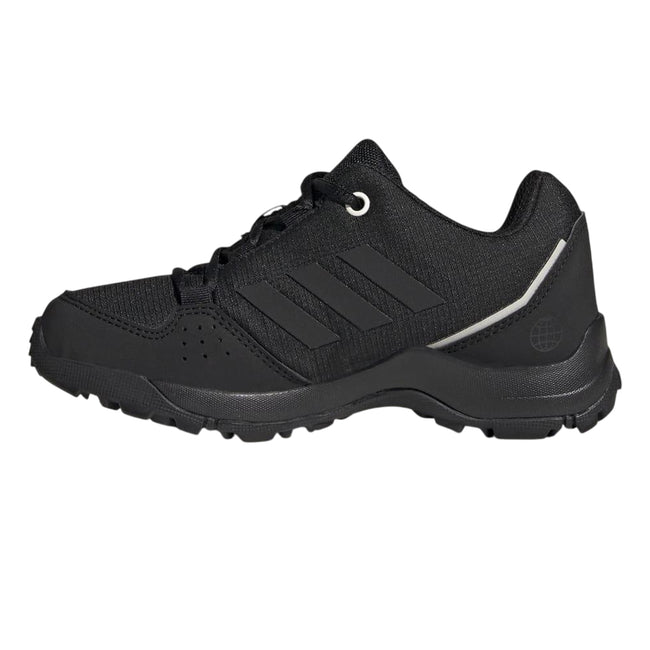 Black-Grey - Side - Adidas Childrens-Kids Terrex Hyperhiker Low Hiking Shoes