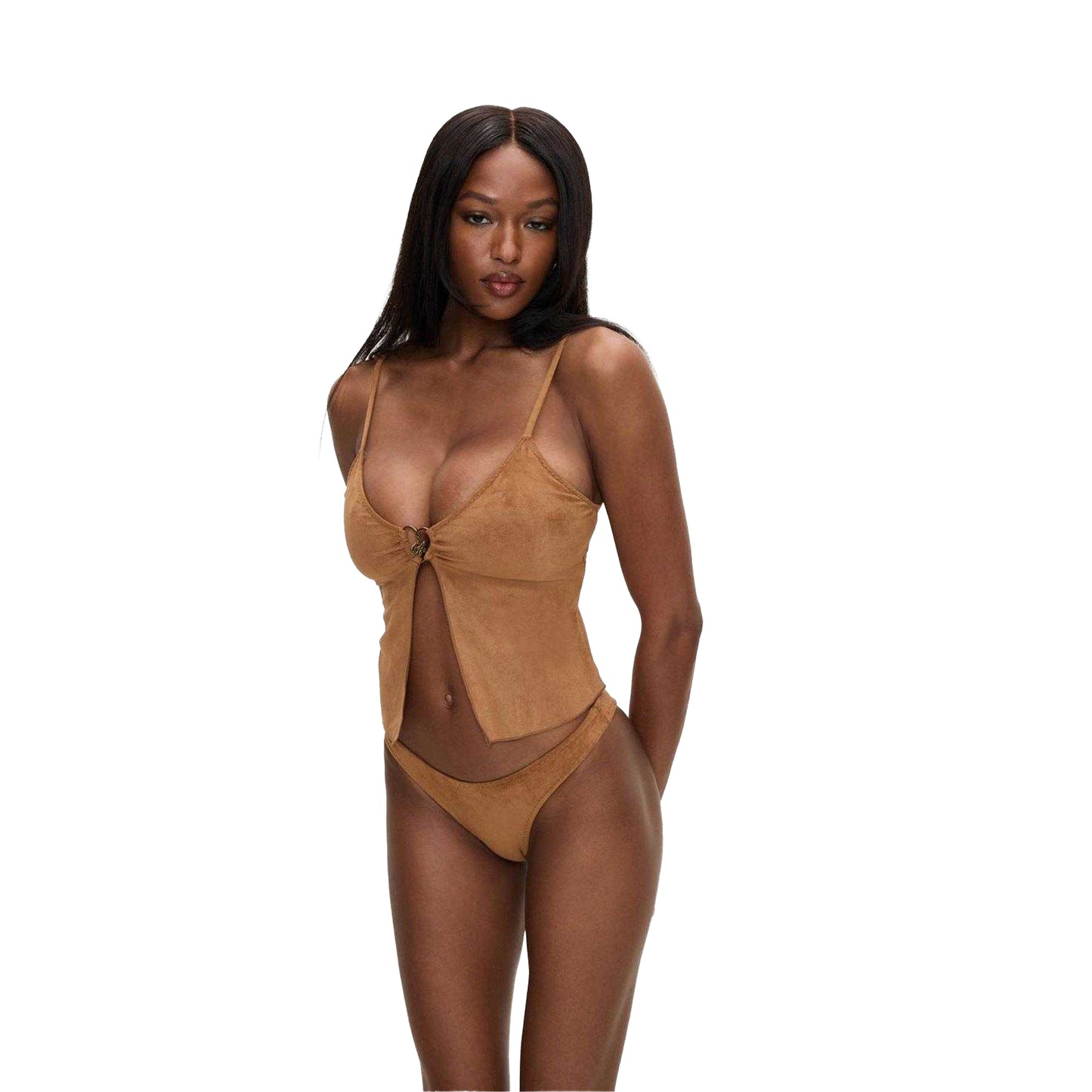 Sunkissed - Pack Shot - Frankies Bikinis Womens-Ladies X Bella Hadid Dove Bikini Bottoms