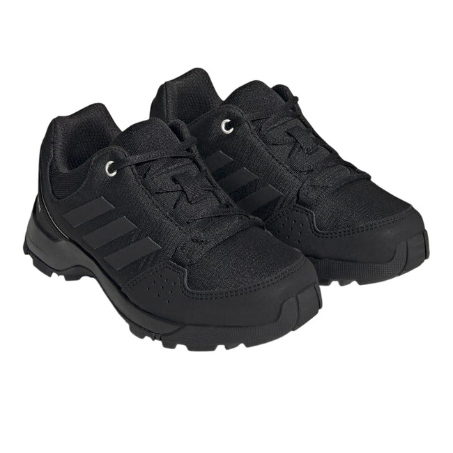 Black-Grey - Front - Adidas Childrens-Kids Terrex Hyperhiker Low Hiking Shoes