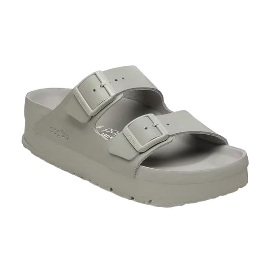 Frost Gray - Front - Birkenstock Womens-Ladies Arizona Flx Lena Platform Sandals