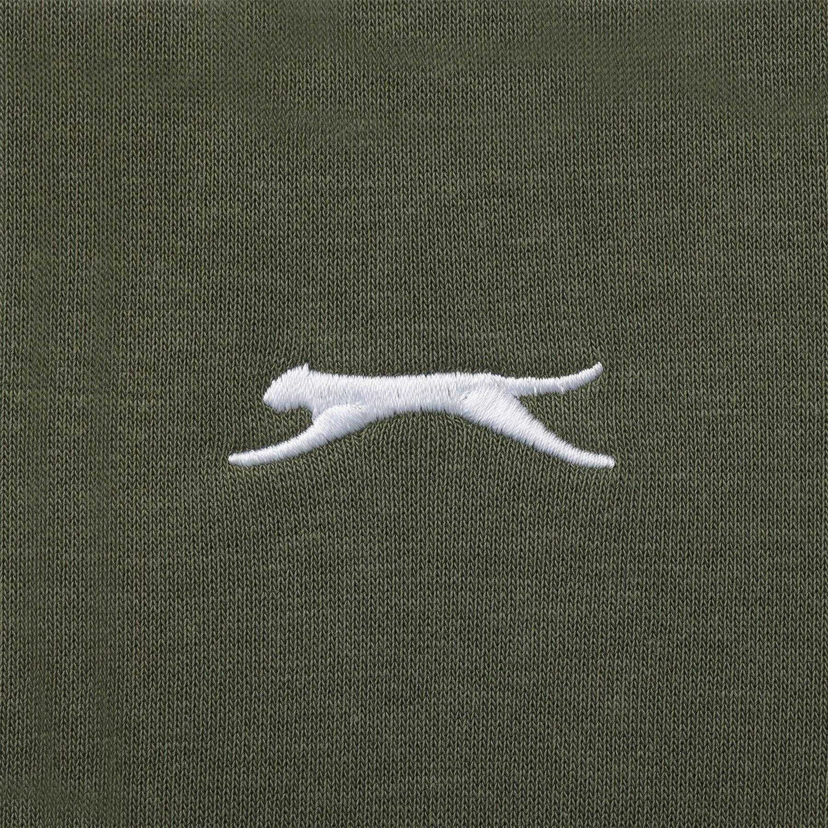 Khaki Green - Lifestyle - Slazenger Mens Embroidered Logo Fleece Hoodie