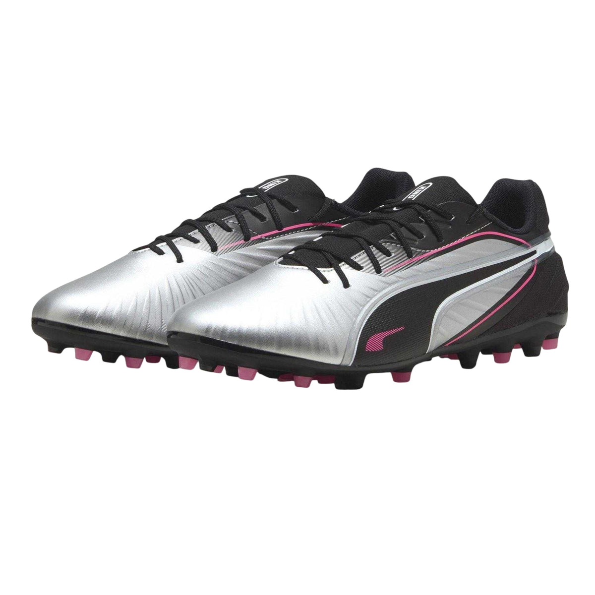 Silver - Close up - Puma Mens King Match MG Firm Ground Football Boots