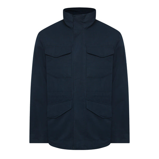 Dark Sapphire - Front - Timberland Mens Weston Plain 4 Pockets Field Jacket