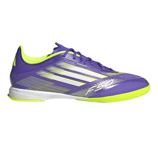 Purple Rush - Front - Adidas Mens Flat Indoor Football Shoes
