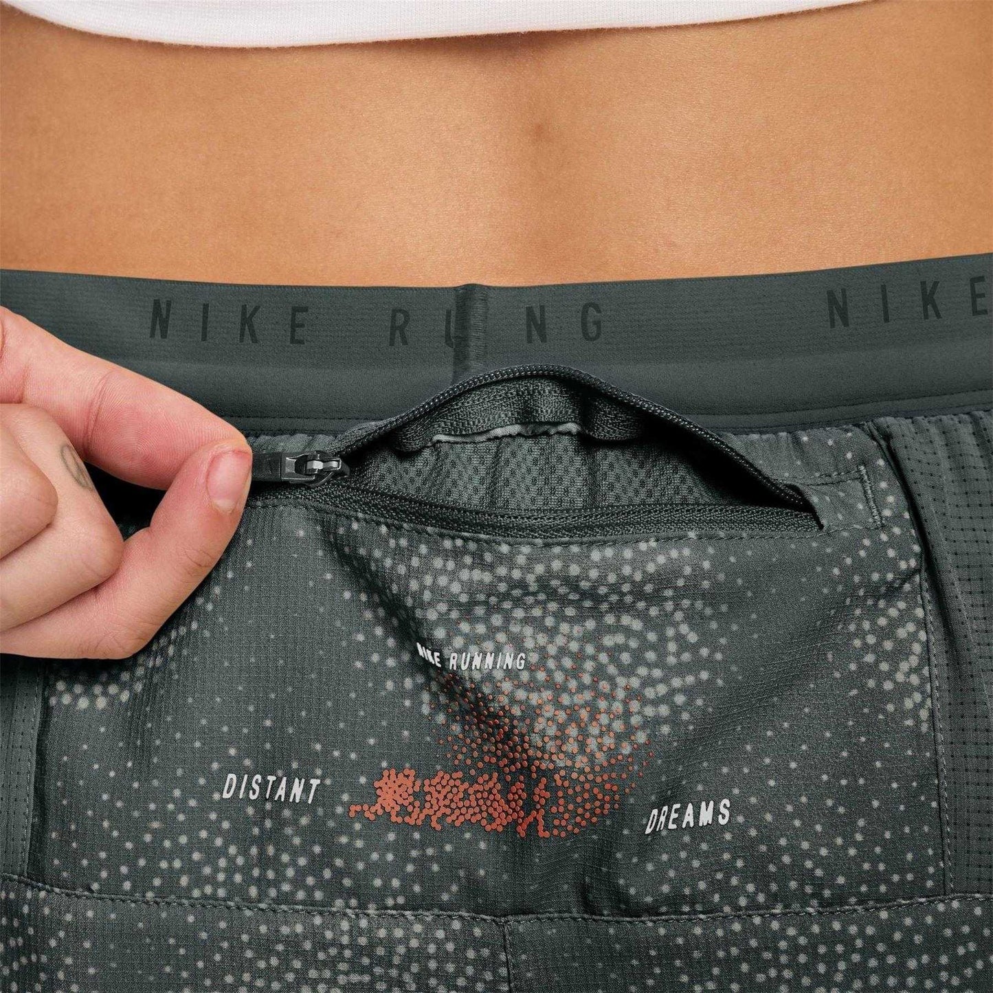 Black - Lifestyle - Nike Mens Performance Abstract Running Shorts
