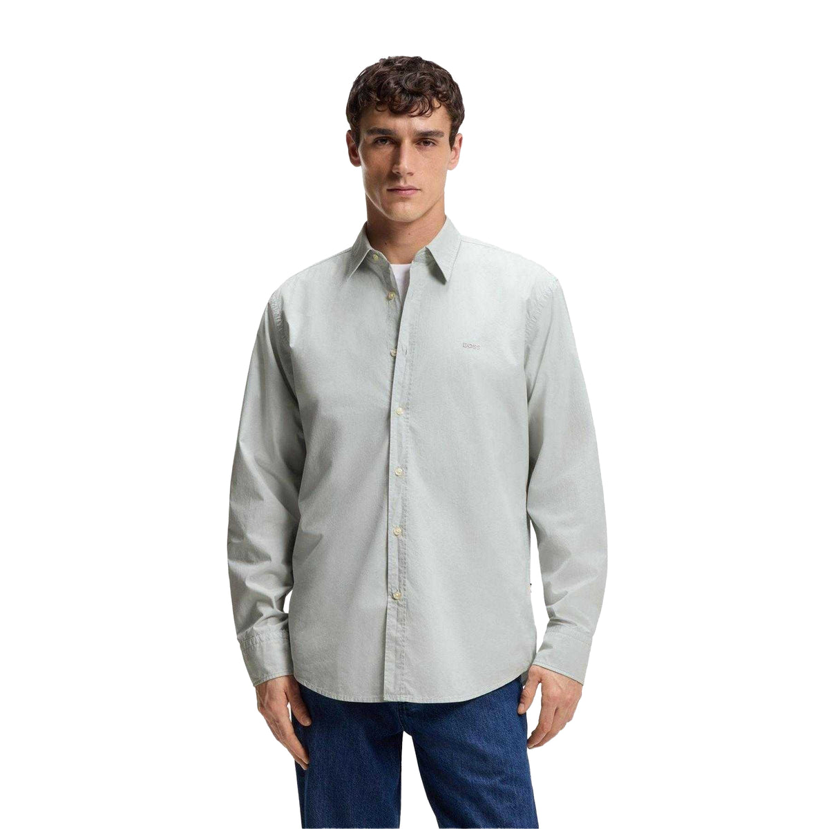 Silver - Pack Shot - Hugo Mens Relegant Shirt