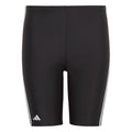 Black - Front - Adidas Boys Classic 3 Stripes Swim Shorts
