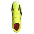 Yellow-Black - Pack Shot - Adidas Childrens-Kids X Crazyfast League Firm Ground Football Boots
