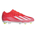 Red-White - Side - Adidas Childrens-Kids X Crazyfast League Firm Ground Football Boots
