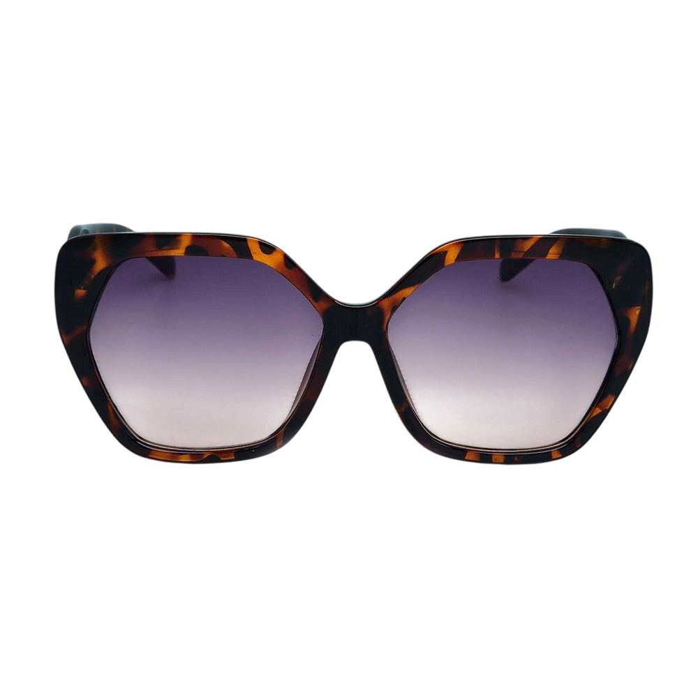 Grey - Back - Storm Womens-Ladies Hexagon Sunglasses