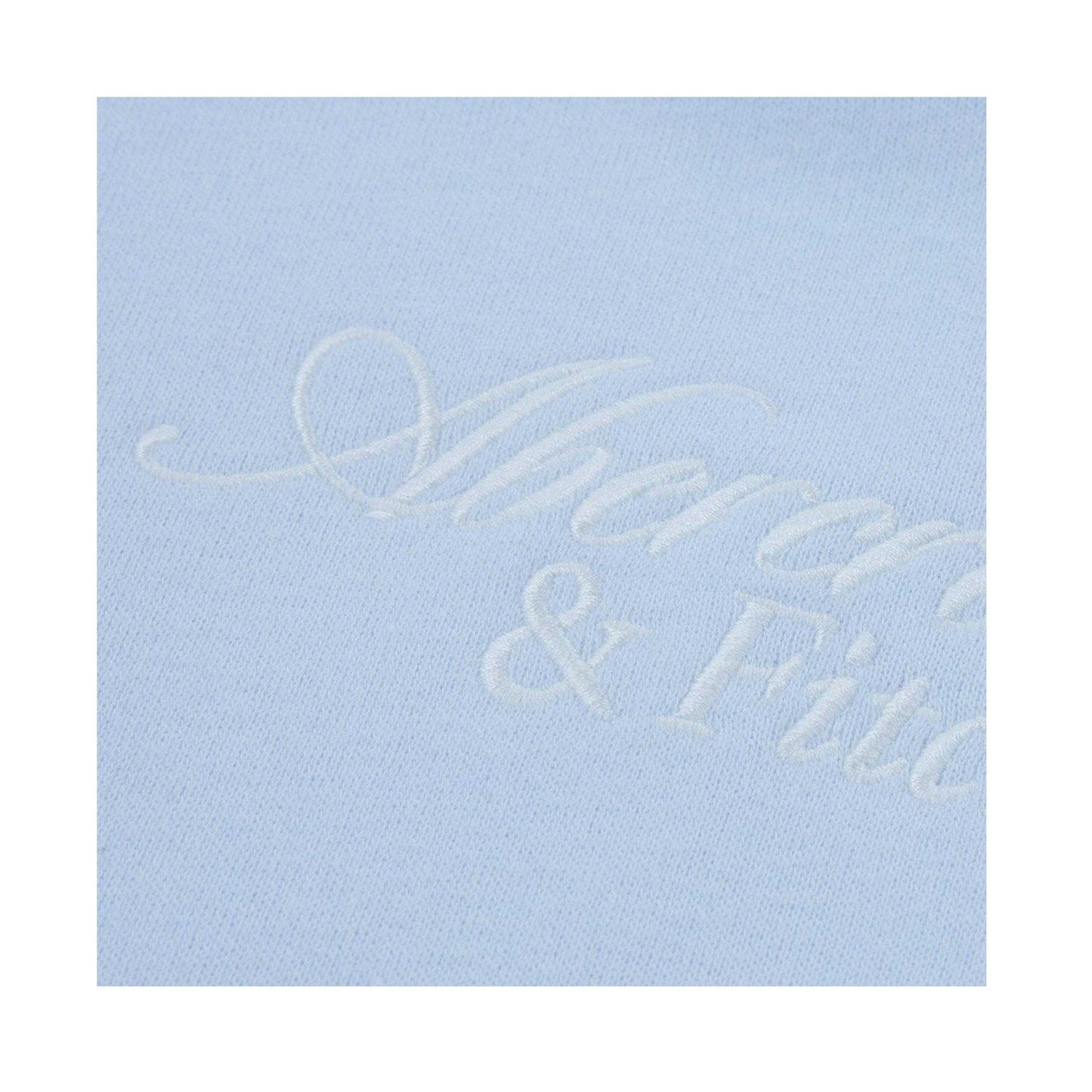 Ice Blue - Side - Abercrombie & Fitch Childrens-Kids Embroidered Logo Hoodie