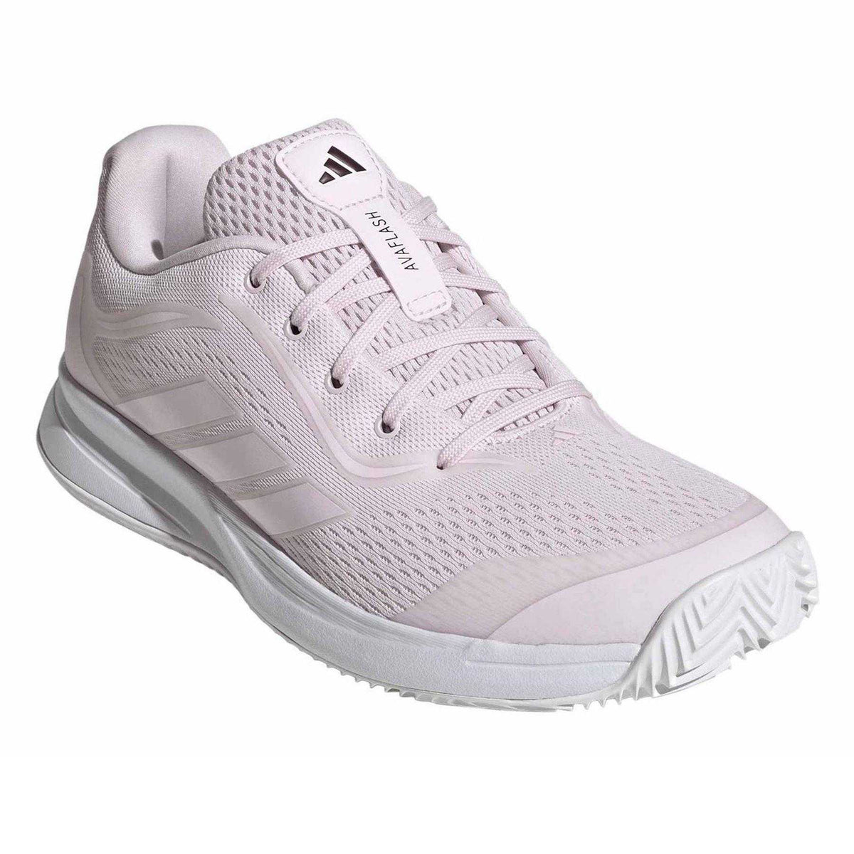 Pink-White - Pack Shot - Adidas Womens-Ladies Avaflash Tennis Shoes